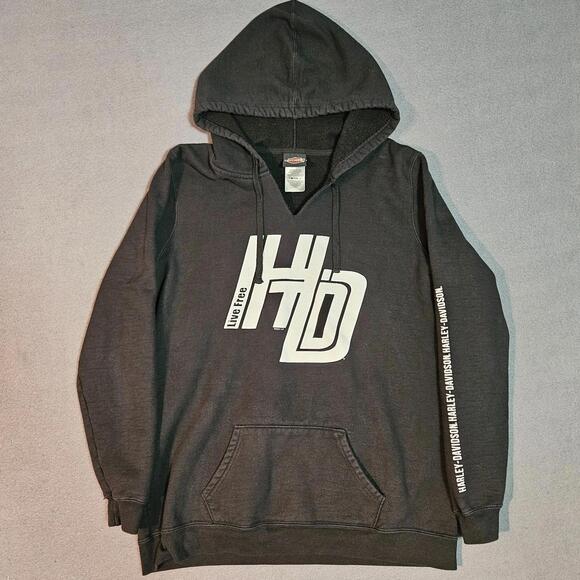 Harley-Davidson Tops - Harley-Davidson Live Free Womens Hoodie XL Black Boise Idaho Dealer Sweatshirt